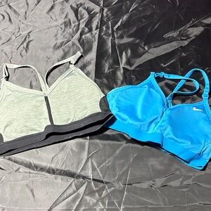Nike Blue and Gray Sports Bras